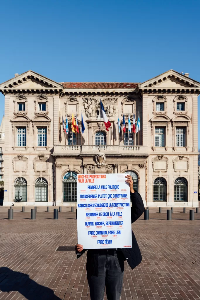 Extrait de 26 propositions pour la ville / Affiche-manifeste